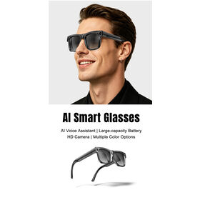 AG19 AI Smart Glasses 8MP Camera BT5.3 Voice Wake Real Time Translation 4GB Storage