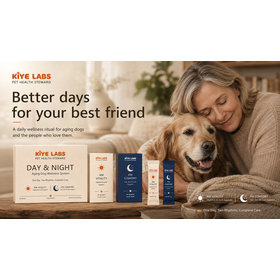 KIYE Dual Action AM PM Gut Skin Joint Probiotic Powder Set for Pets