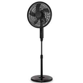 16" Pedestal Fan with Built-in Mosquito Killer Remote Control 3 Speeds Adjustable Height