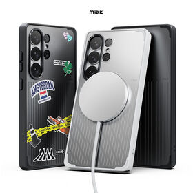MIAK MOOD Galaxy S26 Ultra Coréen Original Conception Magnétique MagSafe Compatible Antichoc BRICOLAGE Personnalisable Autocollants PC TPU Cas