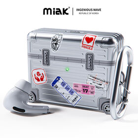 MIAK CARRIER Airpods Pro 3 Coréen Original Design Valise Style Sans Fil De Charge Écouteurs Cas avec DIY Personnalisable Autocollant