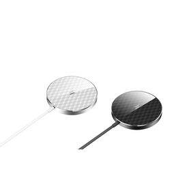 25W Max Wireless Charging Pad USB-C Fast Charger Rubber+Aluminum Ultra-thin Wireless Charger Pad with 1M Cable CE FCC RoHS QI2.2