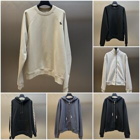 Men's Premium Crew Neck Sweatshirt Oversized Cotton Pullover Raglan Sleeve Casual Blank Sweatshirt Winter Streetwear