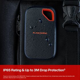 Portable SSD,External Solid State Drive,PSSD,USB C SSD,USB3.2 Gen2,1050MB/s,IP65 Waterproof Dustproof,Content Creator Storage,Phot