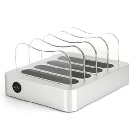 Restaurante aeropuerto escritorio 4 Puerto inteligente portátil DC eléctrica pública teléfono celular USB múltiple una estación de carga para el hogar Oficina
