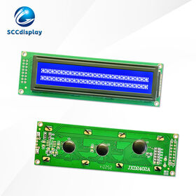 COB 2402 Russian character LCD screen JXD2402A STN Blue Negative ST7066/AIP31066 driver 24*2 dot matrix LCM display module