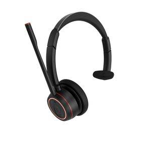Over-ear Wireless Headphone with Noise Cancelling ARM Rotation Microphone Boom Comfortable Hybrid Technology for UC Headset