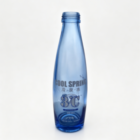Factory Price 200ml Cobalt Blue Glass Bottle with Screw Cap for Spring Water