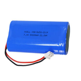 Fabrikpreis 7.4V 3000mAh 18650 Lithium-Ionen-Akku für Barcode-Scanner, Zwei-Wege-Funkgeräte, RC-Autos, RC-Boote
