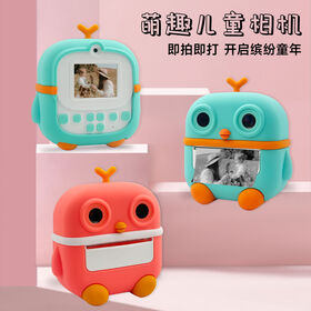 AI Instant print camera ,study history book,Bluetooth function Dual camera Instant Print Camera for Kids