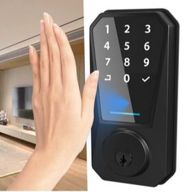 High Temperature Zinc Alloy Palm Vein Smart Door Lock with Deadbolt WiFi Card Access Tuya App for Wooden Door
