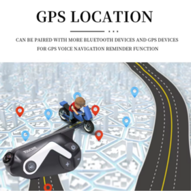 TOUCARE T50 3-Riders Bluetooth Intercom, Steady Signal on Highway Rides, Wind Noise Cut for Crisp Group Talk