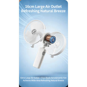 Goods Handheld Fan 6000mAh Long-Lasting Mini Desk Fan Quiet Motor with High-Speed Portable Fan ODM Products much