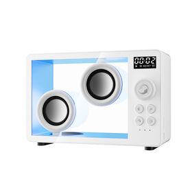 OEM/ODM Portable Outdoor Bluetooth 5.3 Speaker, 2x3W Output, USB Rechargeable with LED Light & Acrylic Plastic Design for Home