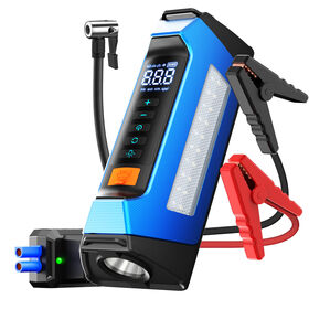 Professioneller intelligenter Auto-Starthilfe-Booster, 12V Multifunktions-Batterie-Booster, Reifenfüller, Kompressor, Powerbank mit Luftpumpe