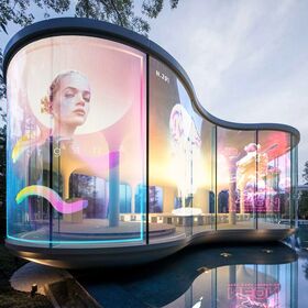 P6 LED Crystal Film Screen Flexible Transparent LED Film Screen For Creative Commercial Installation