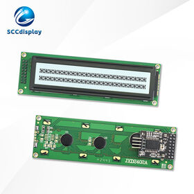 IIC/I2C Russian character LCD screen JXD2402A-IIC FSTN White Positive Industrial 24*2 dot matrix LCM module Monochrome COB module