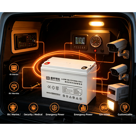 High Performance 12V 65Ah Lead-Acid Battery Compliant with IEC 60896-21 Standards for heavy Equipment