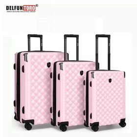 DELFUN TORO, Koper Keras Beroda Outdoor, Buatan China, Koper Troli Bisnis Kasual, Set Koper ABS