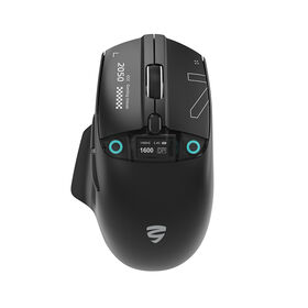 Mouse Gaming KY-M793YX Tiga Mode dengan Layar OLED, 12.800 DPI & Baterai Lepas Pasang