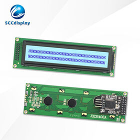 IIC/I2C Russian character LCD screen JXD2402A-IIC STN Gray Positive Industrial 24*2 dot matrix LCM module Monochrome COB module