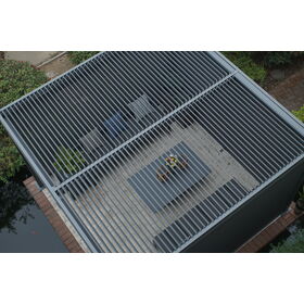 ManufacturerOutdoor Motorized Garden Gazebo Waterproof Outdoor Pargola Louver Modern Bioclimatic Aluminium Backyard Gazebo Pergola