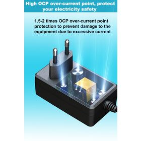 Full Certified 48W Multi-Voltage AC/DC Power Adapter, Plug Wall Charger for Home Electronic
