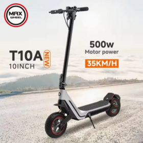 T10A Langstrecken-Klapp-Elektroroller, 500W Motor, 48V 10Ah Akku, 10" Offroad-Reifen, CE-zertifiziert, Direktvertrieb ab Werk