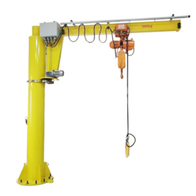 High Quality Column Mounted Cantilever Slewing Arm Crane Motor Gear 5t Capacity 10m Lifting Height Portable Swing Arm