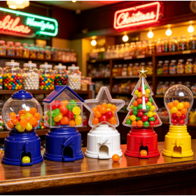 Populaire Nouveau Design De Mode Enfants Cadeau Pot De Bonbons, Portable À Mâcher Gumball Distributeur, Mini Automatique de Bonbons et Collation Distributeur Automatique