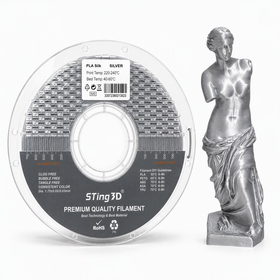 Filament Imprimante 3D Sting3D PLA Soie 1.75mm 1KG - Brillance Soie, Sans Bourrage, Sans Bulles pour Vases et Modèles Artistiques Creality
