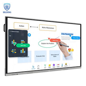 Smooth Touch 4k resolution 55"/65"/75"/85" Multi-Touch Interactive Whiteboard Perfect for Meetings & Teaching