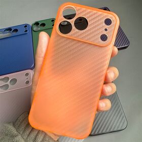 Carbon Fiber Pattern Full Coverage Protective Case for iPhone 17 Pro Max