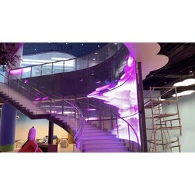 P6 Indoor Flexible Crystal Film LED Display - Ultradünne transparente LED-Folienwand für Glasfassaden im Einzelhandel