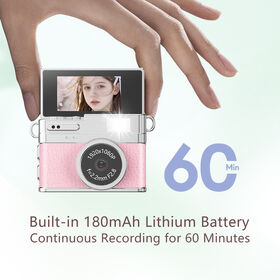 Wholesale S150 Pro 180 Flip Screen Mini Camera 22.5g Ultra Light Wearable Necklace Ornament Camera 1080P HD Vlog Recorder gift
