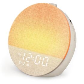 OEM/ODM Factory Bluetooth Sunrise Wake-Up Light with Single Alarm, Snooze, 9-Color Light & White Noise for Bedroom