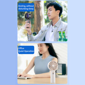Best 2026 New Model Handheld Air Cannon High Speed 35db Low Noise Outdoor Travel Handheld Fans Rechargeable hot