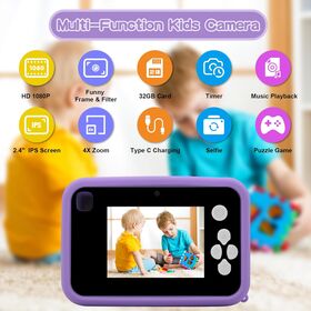 Dual camera 4800 pixel Newest Private camera video& photo function, gift for kids.