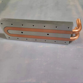 Kundenspezifische Flüssigkeitskühlplatten-Designs mit Aluminium-Kühlplatten, Kupferrohren und wassergekühlten Plattenbaugruppen