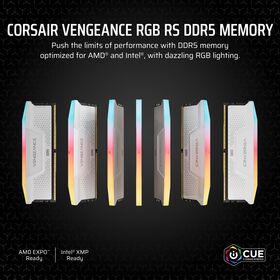 Memoria RAM para Gaming de Escritorio 6000MHz UDIMM de 288 pines CL38 1.35V con Overclocking de un clic, color Gris