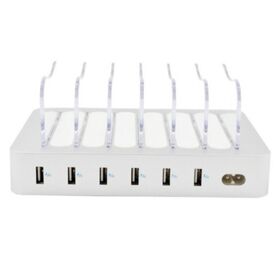 Personnalisé de haute qualité bureau dc électrique maison 6 ports usb portable public mobile téléphone stations de charge pour plusieurs appareils