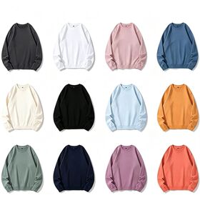 Sudadera con cuello redondo de algodón pesado de 450 g/m² con logotipo personalizado, MOQ bajo, venta al por mayor