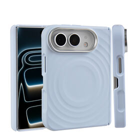 Premium Wave Design Shockproof Liquid Silicone Magnetic Mobile Phone Case For iPhone 18 Fold/18 Ultra