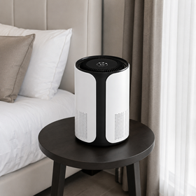Kleiner Desktop HEPA Luftreiniger 150m3/h CADR mit Ionisator Touch Control für Schlafzimmer Büro Schreibtisch