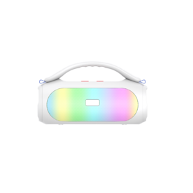 Speaker Bluetooth RGB Portabel, Speaker Ganda, Daya Puncak 20W, Baterai Besar 3600mAh untuk Luar Ruangan