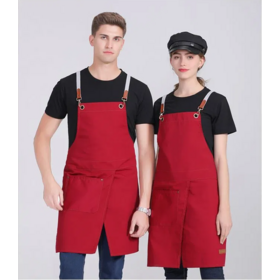 Factory price Adjustable Strap Straight Stylish Wear Resistant Wrinkle Resistant Cooking Apron