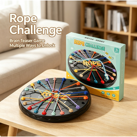 Wholesale Rope Challenge Brain Teaser Toy, Kids Logic Puzzle Board Game for Special Education Classroom Family Interactive Play