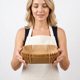 Großhandel Fabrik Einweg-Heißluftfritteusen-Papierauskleidung, doppelt beschichtetes Backpapier für Offsetdruck zum Keksebacken