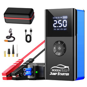 OEM ODM Intelligenter Multifunktions-Autostarter 12V - Reifenfüller Kompressor 150psi, Powerbank und Starthilfegerät mit Luftpumpe