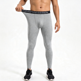 Men's nine-inch tight-fitting elasticized high-waist fitness quick-drying pants